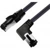 BKL Electronic 144035 RJ45 síťové kabely, propojovací kabely CAT 8.1 S/FTP 1 m černá bez halogenů 1 ks BKL Electronic 144035 RJ45 síťové kabely, propojovací kabely CAT 8.1 S/FTP 1 m černá bez halogenů 1 ks