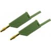 Hirschmann Test & Measurement MLN 50/2,5 GN měřicí kabel lamelová zástrčka 4 mm lamelová zástrčka 4 mm 0.50 m zelená 1 ks