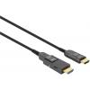Manhattan HDMI kabel Zástrčka HDMI-A, Zástrčka HDMI Micro-D 50 m černá 355537 4K UHD HDMI kabel