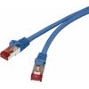 Renkforce RF-4979746 RJ45 síťové kabely, propojovací kabely CAT 6 S/FTP 1.00 m modrá s ochranou, pozlacené kontakty, samozhášecí 1 ks Renkforce RF-4979746 RJ45 síťové kabely, propojovací kabely CAT 6 S/FTP 1.00 m modrá s ochranou, pozlacené kontakty, samozhášecí 1 ks