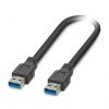 Phoenix Contact Kabel USB Vnější, A: USB typu A, 2 m Vnější, Černá, B: USB typu A Phoenix Contact Kabel USB Vnější, A: USB typu A, 2 m Vnější, Černá, B: USB typu A