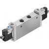 Elektromagnetický ventil 5/3 uzavřený, řada: VUVG-L18-P53E-T-G14-1R8L G Elektřina, max. průtok: 910L/min Festo 24V