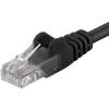 UTP patch kabel RJ-45 1 m Cat5e, černý UTP patch kabel RJ-45 1 m Cat5e, černý