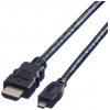 Roline DVI kabel DVI-D 18 + 1 pól Zástrčka, Zástrčka HDMI-A 10.00 m če...