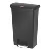 Rubbermaid Commercial Products Nádoba na odpad, Slim Jim 50L, Černá Pedál víko Polyetylen