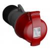Amphenol Industrial Průmyslový napájecí konektor, řada: Easy & Safe, IP44, Kabel barva Červená, 32 A 3P+PE, 415 V