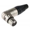 Neutrik Konektor XLR, počet kontaktů: 5, orientace těla: Pravý úhel Vnitřní, pokovení: Stříbro přes nikl, Kabel, 50 V