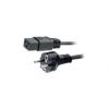 Feller Napájecí kabel, řada: VIIG-H05VVF3G150-C19 3žilový 2.5 m Polyvinylchlorid plášť, Černá, vnější průměr: 8.2 mm OD, Feller Napájecí kabel, řada: VIIG-H05VVF3G150-C19 3žilový 2.5 m Polyvinylchlorid plášť, Černá, vnější průměr: 8.2 mm OD,