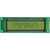 Monochromatický LCD displej Alfanumerické podsvícení LED Žlutá Paralelní Displaytech Zelená 2 x 20