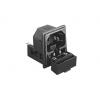 Bulgin Konektor IEC C14, orientace těla: Rovný, Zacvakávací montáž velikost pojistky 5 x 20 mm Vnější, 250V 10A Bulgin Konektor IEC C14, orientace těla: Rovný, Zacvakávací montáž velikost pojistky 5 x 20 mm Vnější, 250V 10A