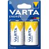 Baterie Varta ENERGY 4120 D/R20, 1,5 V, alkalická, 2 ks