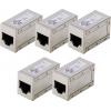 Digitus AT-AG-8-8-C6S-5 pouzdro spojky RJ45 Počet pólů 8 stříbrná 5 ks Digitus AT-AG-8-8-C6S-5 pouzdro spojky RJ45 Počet pólů 8 stříbrná 5 ks