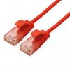 Roline Cat6a Ethernetové kabely, řada: 21.15, Červená, Nízko dýmivý bezhalogenový 150 mm 8, typ pláště: Nestíněný