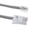 Prodlužovací telefonní kabel Vnitřní, Šedá RS PRO RJ11 Vnější BT 5 m Prodlužovací telefonní kabel Vnitřní, Šedá RS PRO RJ11 Vnější BT 5 m