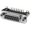 Connfly DS1037-01-15FNAKT74 DS1037-01-15FNAKT74 D-SUB zásuvková lišta Pólů: 15 pájecí piny 1 ks Tray