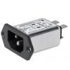 Schurter Konektor IEC 10A, řada: 5120 C14 5 x 20 mm, 250 V, 60 Hz Rychlé připojení, 85 °C, -25 °C 3-100-776