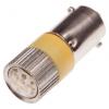 RS PRO Kontrolka barva světla Žlutá, objímka žárovky: BA9 vícečipový, průměr: 10 mm, 28V ac/dc