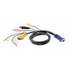 Aten Kabel KVM Vnější, A: USB typu A, B: SPHD 15 Vnější 3 m, Černá Aten Kabel KVM Vnější, A: USB typu A, B: SPHD 15 Vnější 3 m, Černá