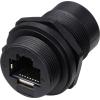TRU COMPONENTS TC-13543652, zásuvkový modul RJ45, černá, 1 ks TRU COMPONENTS TC-13543652, zásuvkový modul RJ45, černá, 1 ks