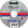 kwb 712041 sada řezných kotoučů 115 mm 10 ks nerezová ocel