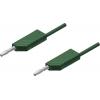 Hirschmann Test & Measurement MLN 25/2,5 GN měřicí kabel lamelová zástrčka 4 mm lamelová zástrčka 4 mm 25.00 cm zelená 1 ks