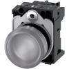 Siemens Indikátor, řada: SIRIUS ACT 3SU11 Montáž do panelu LED Bílá, průměr výřezu: 22 mm IP69, IP20, IP67, IP66 Kulatý