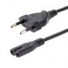 Napájecí kabel 2 m, Černá, A: CEE 7/16, B: IEC C7 Polyvinylchlorid, 250V ac StarTech.com
