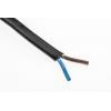 RS PRO Napájecí kabel 2žilový 100 m Polyvinylchlorid plášť, Černá, vnější průměr: 5.6 mm OD, 300V 70 °C RS PRO Napájecí kabel 2žilový 100 m Polyvinylchlorid plášť, Černá, vnější průměr: 5.6 mm OD, 300V 70 °C