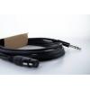 Cordial EM 1 FV XLR propojovací kabel [1x XLR zásuvka 3pólová - 1x jack zástrčka 6,3 mm (stereo)] 1 m černá