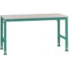 Manuflex AU4019.0001 Pracovní základní stolní Univerzální standardní s PVC dekorační deska, Šxhxv = 1000x800x760-870 mm šedá, zelená Manuflex AU4019.0001 Pracovní základní stolní Univerzální standardní s PVC dekorační deska, Šxhxv = 1000x800x760-870 mm šedá, zelená