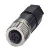 Kulatý konektor, počet kontaktů: 4, Kabel, velikost: M12 Phoenix Contact, pohlaví kontaktu: Vnitřní, orientace těla: