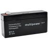 multipower PB-8-3 MP3-8 olověný akumulátor 8 V 3.2 Ah olověný se skelným rounem (š x v x h) 134 x 69 x 36.5 mm plochý konektor 4,8 mm bezúdržbové, nepatrné