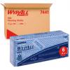 WYPALL Hadry, WypAll X50 Critical Clean 7441, sortiment: X50, Modrá, Povrchové čištění Suché Krabice 418 x 221 mm