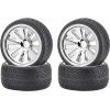 Carson Modellsport 1:10 Buggy kompletní kola Street 10paprskový chrom 4 ks