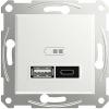 Schneider Electric USB zásuvka Asfora bílá (lesklá) EPH2770421D 1 ks Schneider Electric USB zásuvka Asfora bílá (lesklá) EPH2770421D 1 ks