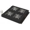 Digitus DN-19 FAN-4-B-N 19 palec 4 x větrák pro datové skříně 1 U pevná vestavba, s vypínačem Vhodné pro hloubku skříně: od 600 mm černá (RAL 9005)