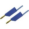 Hirschmann Test & Measurement MLN 50/2,5 BL měřicí kabel lamelová zástrčka 4 mm lamelová zástrčka 4 mm 0.50 m modrá 1 ks