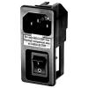 Schurter 4304.6064 IEC zástrčka C13/C14 zástrčka, rovná Počet kontaktů: 3 10 mA černá 1 ks Schurter 4304.6064 IEC zástrčka C13/C14 zástrčka, rovná Počet kontaktů: 3 10 mA černá 1 ks