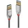LINDY USB kabel USB 3.2 Gen1 (USB 3.0 / USB 3.1 Gen1) USB-A zástrčka, USB-A zástrčka 0.50 m šedá 36625