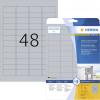 Herma 4221 typové štítky 45.7 x 21.2 mm poylesterová fólie stříbrná 1200 ks trvalé laserová tiskárna, kopírka, ruční popis