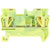 TRU COMPONENTS TC-JPT6-PE průchodková svorka 8.2 mm rychlé připojení Pólů: 2 0.5 mm² 6 mm² zelená, žlutá 1 ks