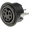 TRU COMPONENTS 1586252 mini DIN konektor zásuvka, vestavná vertikální Pólů: 6 černá 1 ks TRU COMPONENTS 1586252 mini DIN konektor zásuvka, vestavná vertikální Pólů: 6 černá 1 ks