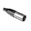 Amphenol Industrial Konektor XLR, barva Stříbrná, Černá, počet kontaktů: 5, orientace těla: Rovný Vnější, pokovení: Amphenol Industrial Konektor XLR, barva Stříbrná, Černá, počet kontaktů: 5, orientace těla: Rovný Vnější, pokovení: