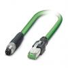 Phoenix Contact Cat5 Ethernetové kabely, řada: NBC-M, Zelená, Polyvinylchlorid, 30 V ac, 30V dc 2 m 4, typ pláště: Phoenix Contact Cat5 Ethernetové kabely, řada: NBC-M, Zelená, Polyvinylchlorid, 30 V ac, 30V dc 2 m 4, typ pláště: