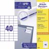 Avery-Zweckform 3651 univerzální etikety 52.5 x 29.7 mm papír bílá 4000 ks trvalé inkoustová tiskárna, laserová tiskárna, barevná laserová tiskárna, kopírka,