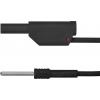 Schützinger adaptérový kabel zástrčka 4 mm zástrčka 4 mm 50.00 cm černá 1 ks