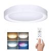 Solight LED osvětlení s dálkovým ovladačem Floco, 30W + 6W RGB, 2100lm, 40cm, změna chromatičnosti, stmívatelné - WO8015 Solight LED osvětlení s dálkovým ovladačem Floco, 30W + 6W RGB, 2100lm, 40cm, změna chromatičnosti, stmívatelné - WO8015