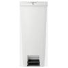 brabantia StepUp 800009 Pedálový odpadkový koš, 40 l, recyklovaný plast, (d x š x v) 352 x 280 x 666 mm, světle šedá, otevírání pedálem, 1 ks