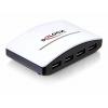 Delock 61762 USB Hub 4 porty USB-A USB 3.0 5 GBit/s černá, bílá 61762