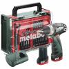 Metabo PowerMaxx BS Basic Set aku vrtací šroubovák, 12 V, 2 Ah Li-Ion vč. 2x aku, vč. nabíječky, bezkartáčové, kufřík, vč. příslušenství, 600080710